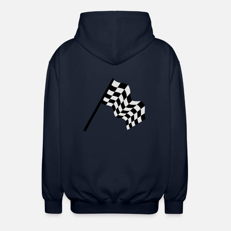 auto racing - Unisex Hooded Jacket - navy