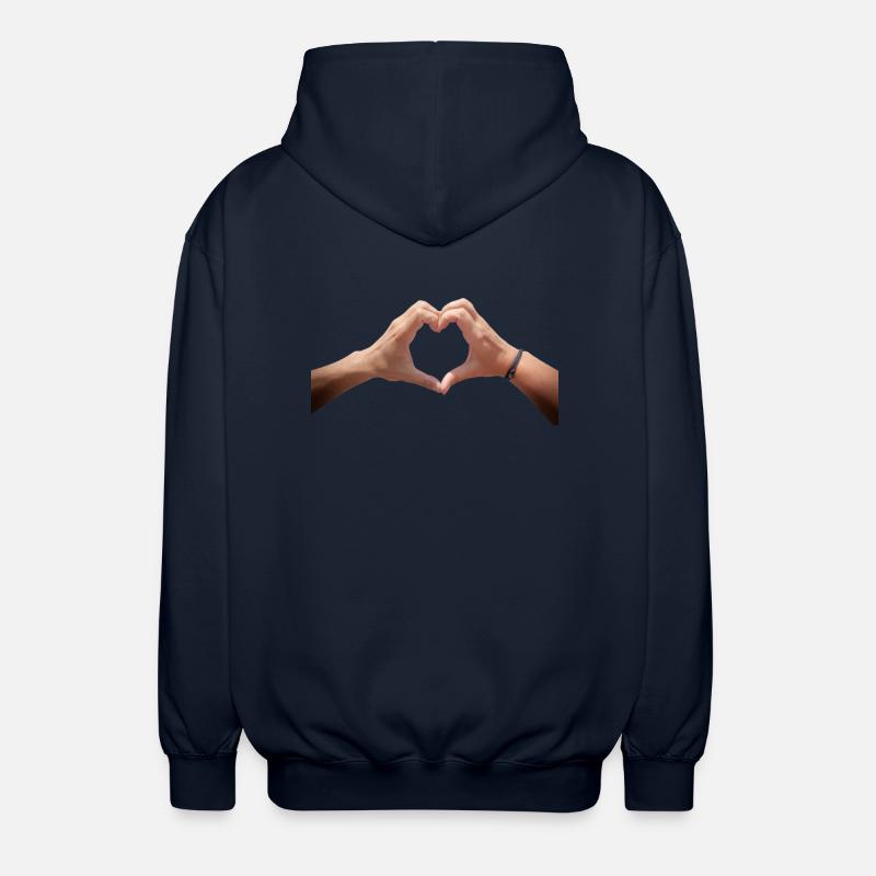 Saint Valentin - Veste à capuche unisexe - marine