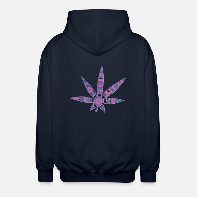 feuille - Veste à capuche unisexe - marine