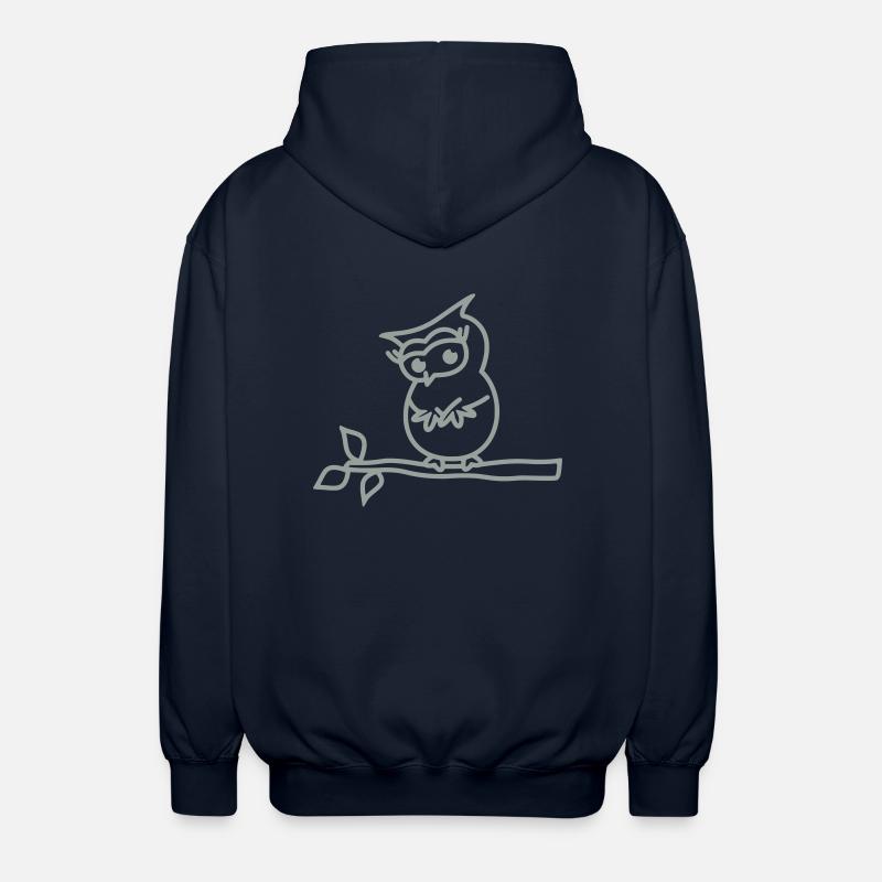 chouette - Veste à capuche unisexe - marine