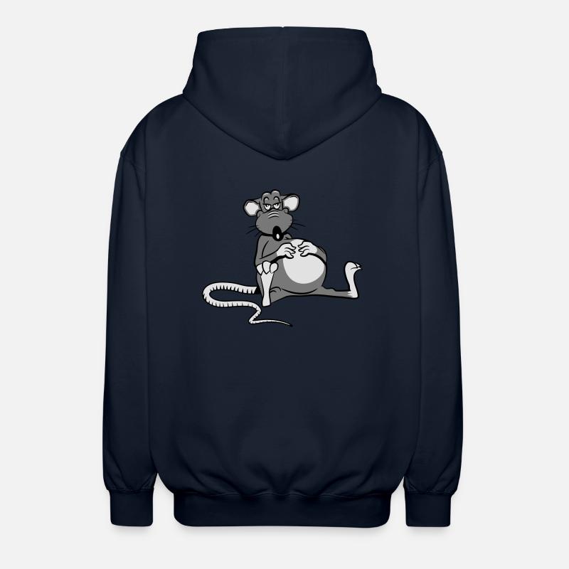 rat fatigué - Veste à capuche unisexe - marine