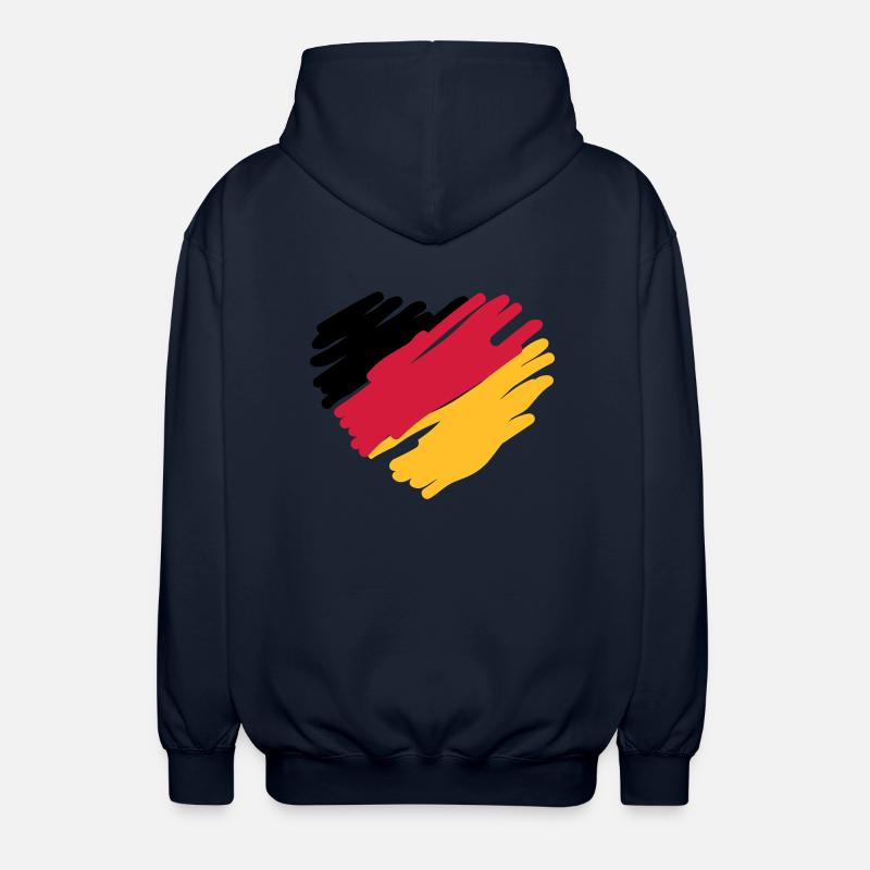 german heart - Unisex Kapuzenjacke - Navy