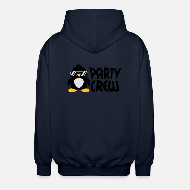 Party Crew Penguin - Unisex Kapuzenjacke - Navy