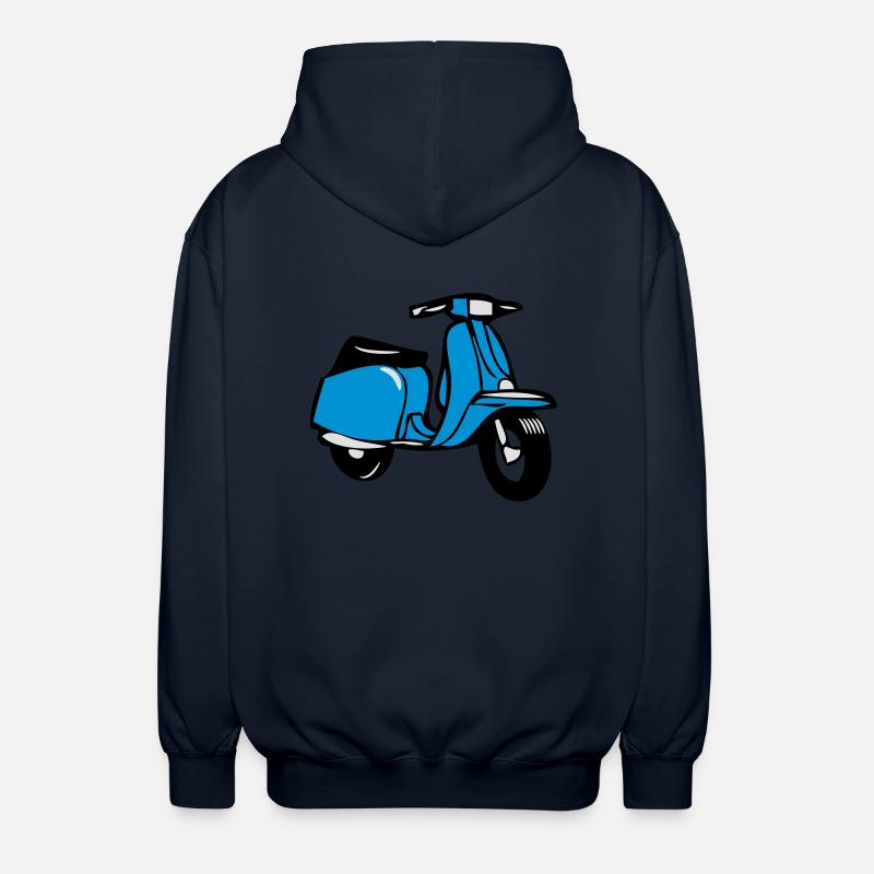 motorroller cool - Unisex Kapuzenjacke - Navy