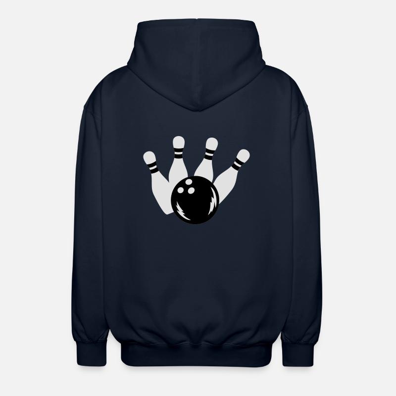 Bowling - Unisex Kapuzenjacke - Navy