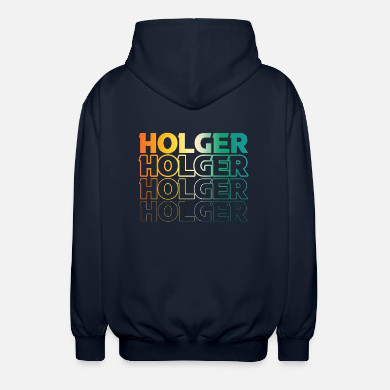 Holger - Unisex Hooded Jacket - navy