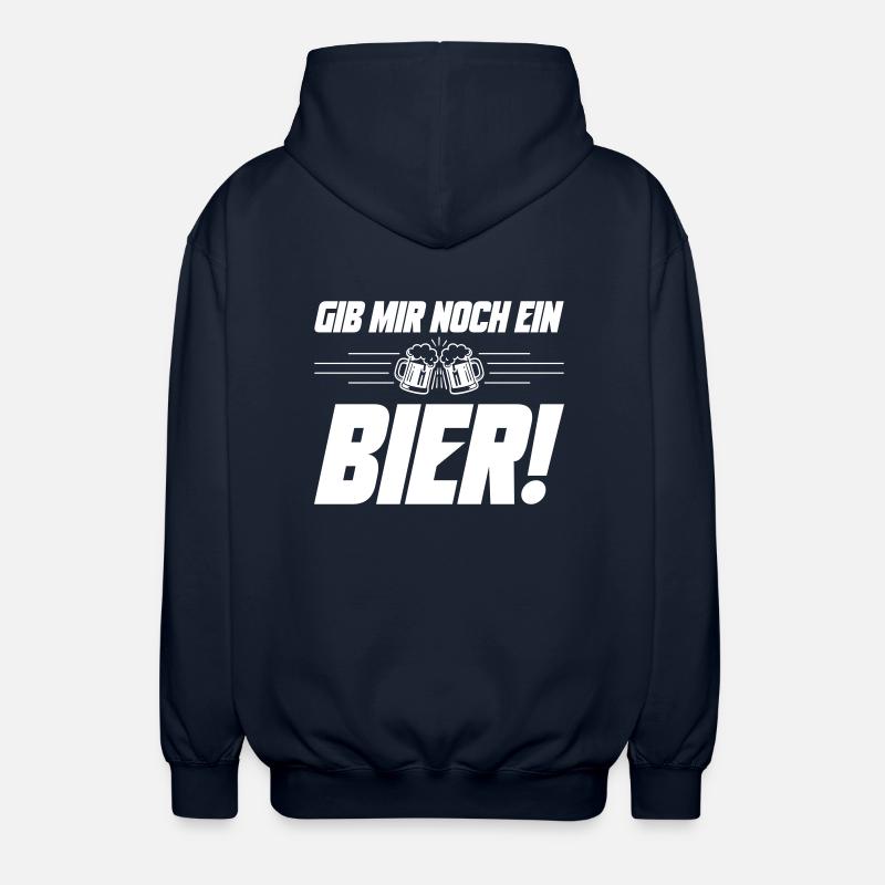 Noch ein Bier Spruch - Unisex Kapuzenjacke - Navy