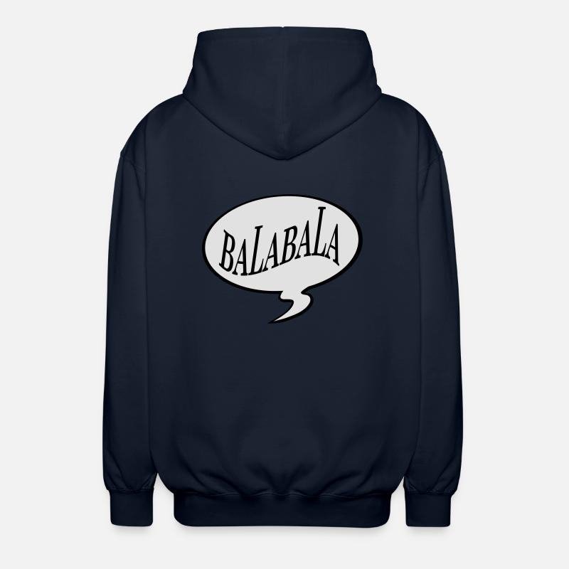 bla bla bla bala bala - Unisex Kapuzenjacke - Navy