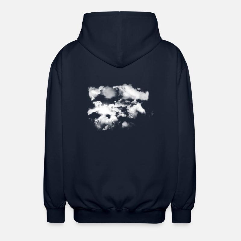 Summer Clouds - Unisex Hooded Jacket - navy