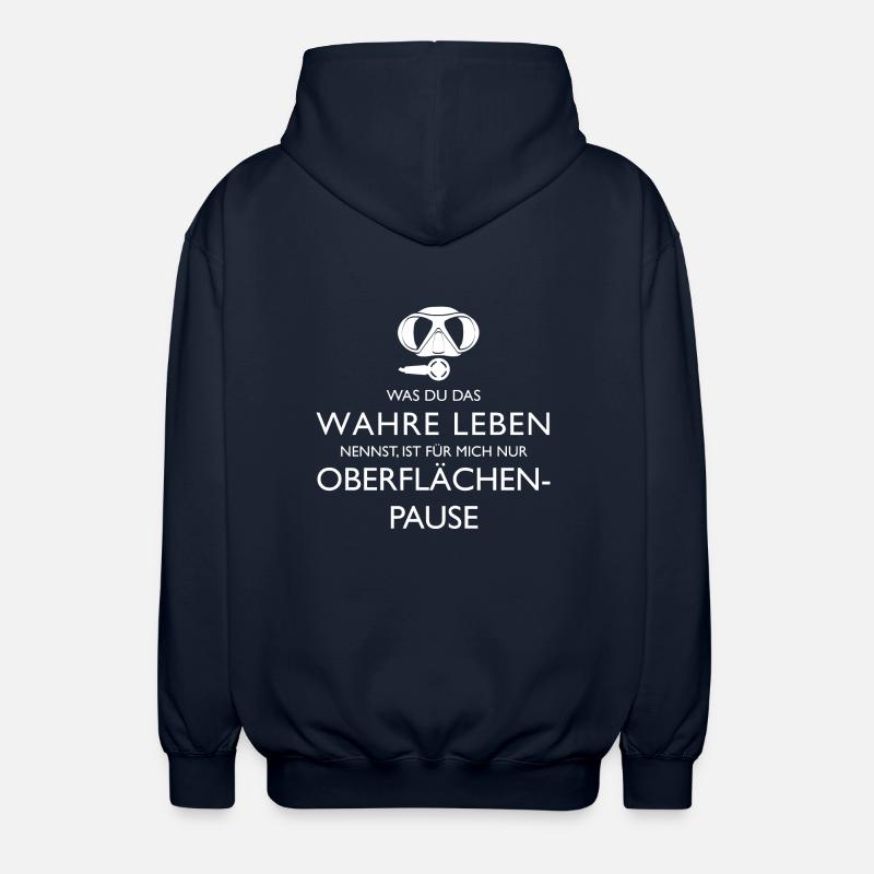 Oberflächenpause - Unisex Kapuzenjacke - Navy