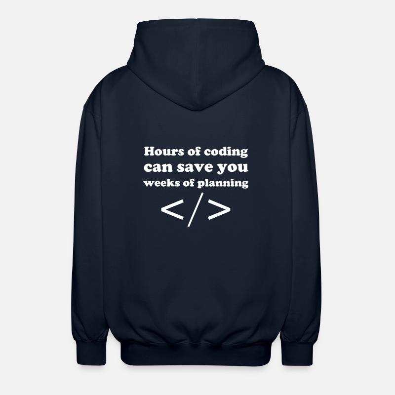 Coding - Unisex Hooded Jacket - navy