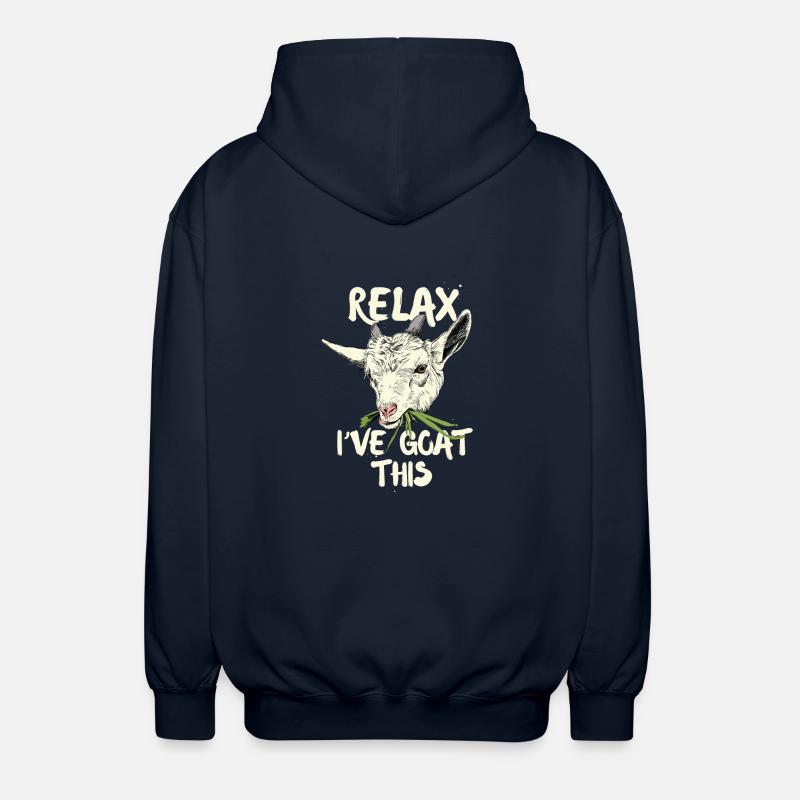 Relax i’ve goat this - Veste à capuche unisexe - marine