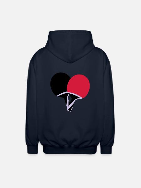 Table tennis, ping pong - Unisex Hooded Jacket - navy