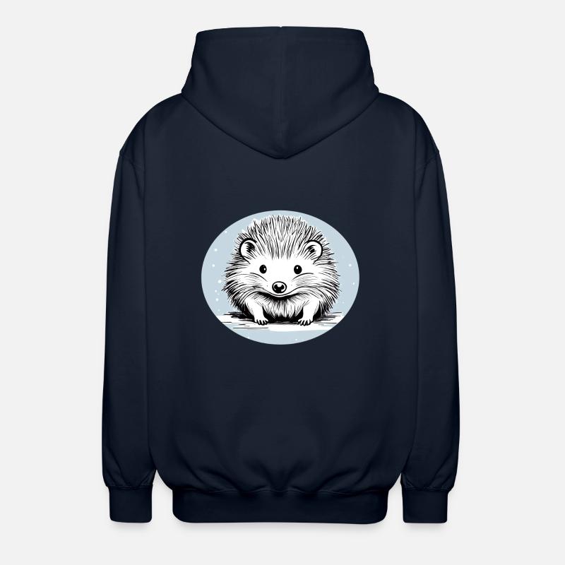 Hérisson Mignon - Veste à capuche unisexe - marine