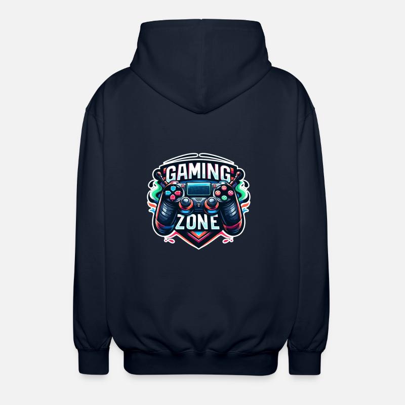 Gaming Zone - Controller Illustration - Unisex Kapuzenjacke - Navy