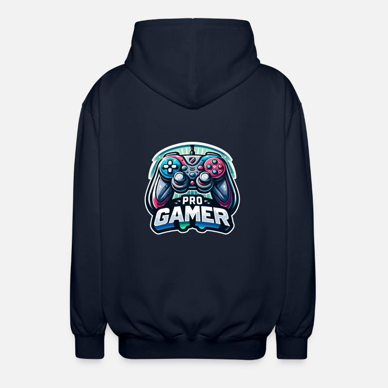 Pro Gamer - Controller Illustration - Unisex Kapuzenjacke - Navy