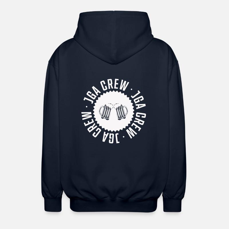 jga crew bier - Unisex Kapuzenjacke - Navy