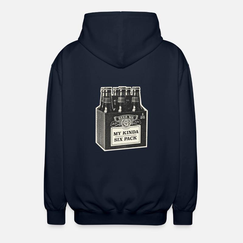 Mon Kinda Six Pack - Veste à capuche unisexe - marine