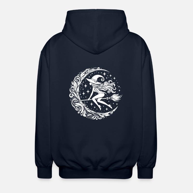 Sorcière sur balai - Veste à capuche unisexe - marine
