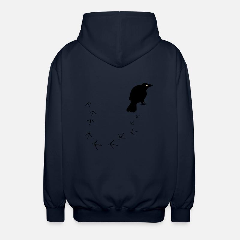 Krähe - Unisex Kapuzenjacke - Navy