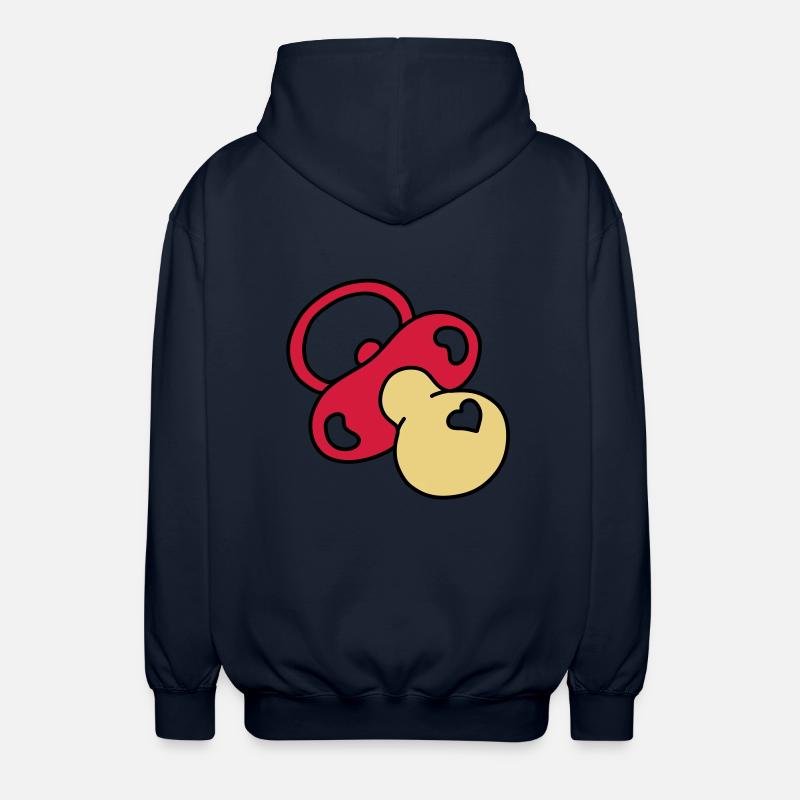 tetine coeur - Veste à capuche unisexe - marine
