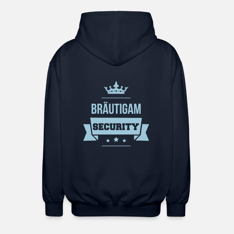 Bräutigam Security - Unisex Kapuzenjacke - Navy