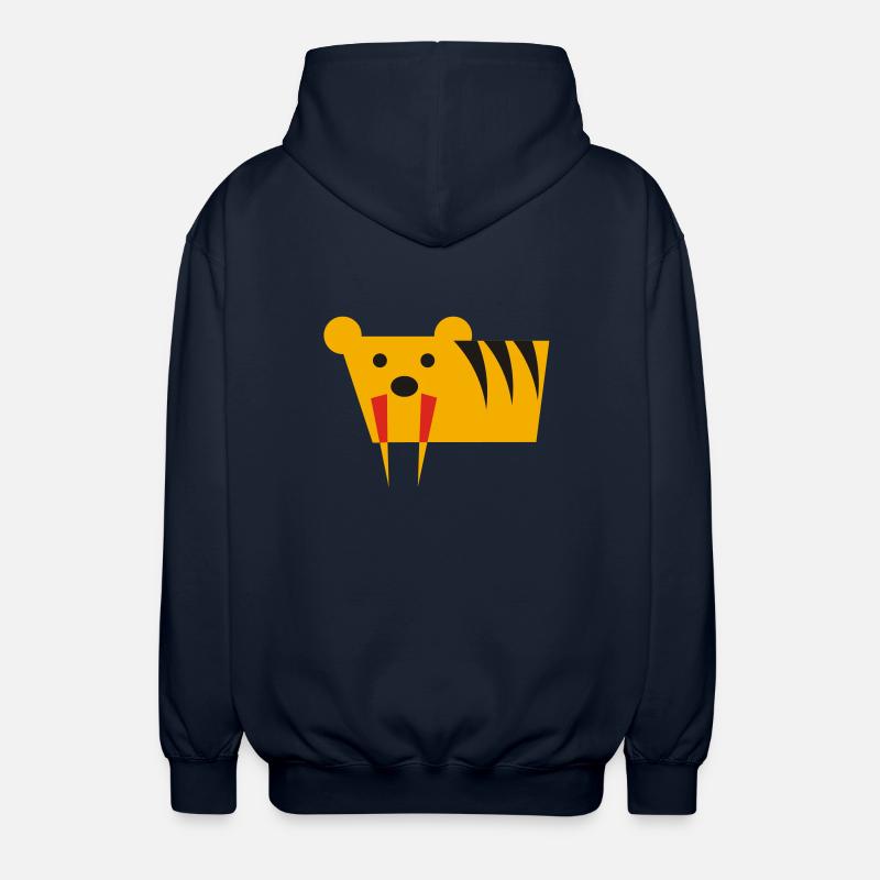 Säbelzahntiger - Unisex Kapuzenjacke - Navy