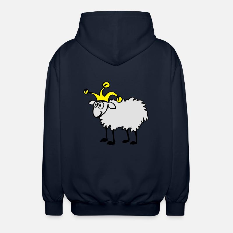 Moutons avec bonnet d'âne - Veste à capuche unisexe - marine