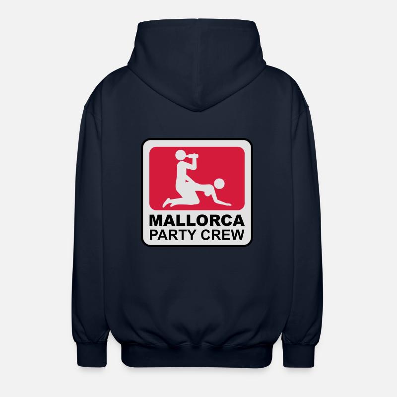 Mallorca Sun Logo - Unisex Hooded Jacket - navy