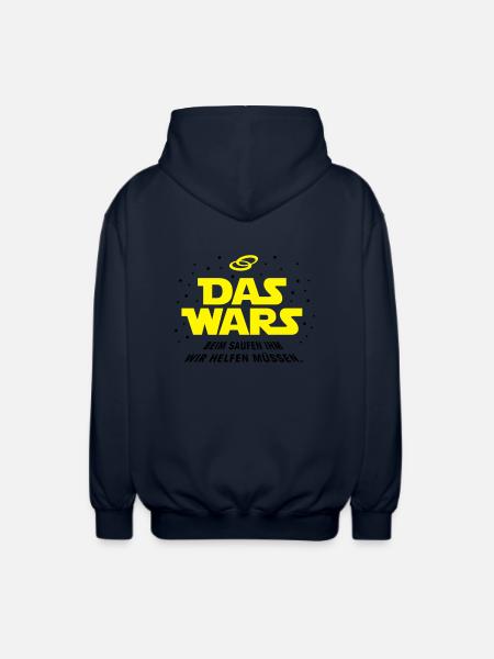 Das Wars Saufen - Unisex Kapuzenjacke - Navy