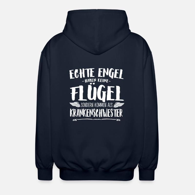 Engel Krankenschwester - Unisex Kapuzenjacke - Navy