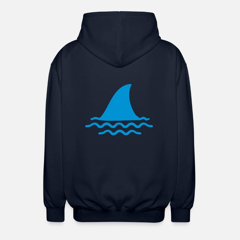 Requin - Veste à capuche unisexe - marine