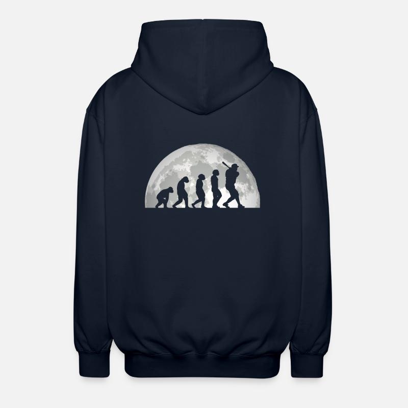 Joueur de baseball Evolution Baseball - Veste à capuche unisexe - marine