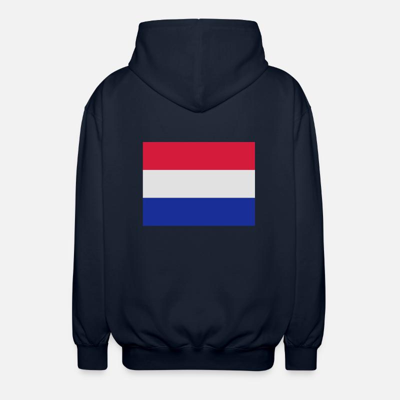 drapeau_pays_bas - Unisex Kapuzenjacke - Navy