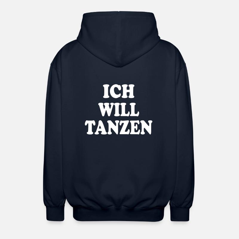 Ich will tanzen - Unisex Kapuzenjacke - Navy