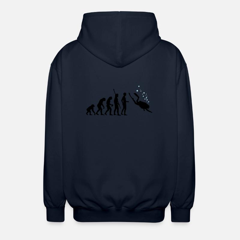 evolution_taucher_c_2c - Veste à capuche unisexe - marine