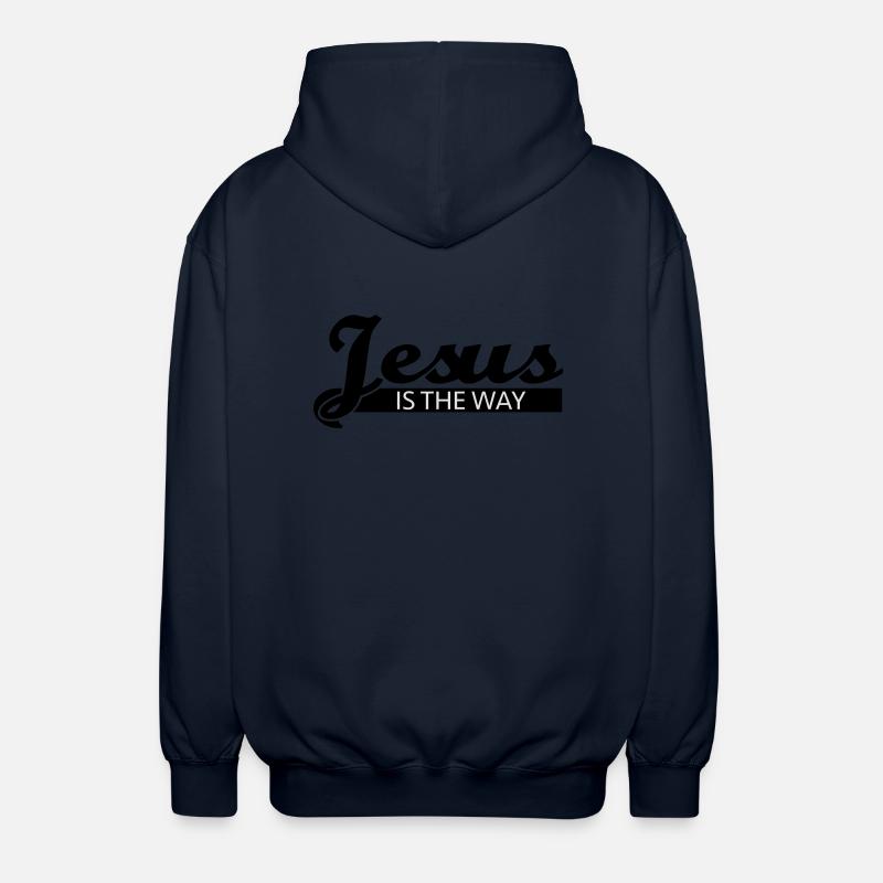 Jesus is the way - Unisex Kapuzenjacke - Navy