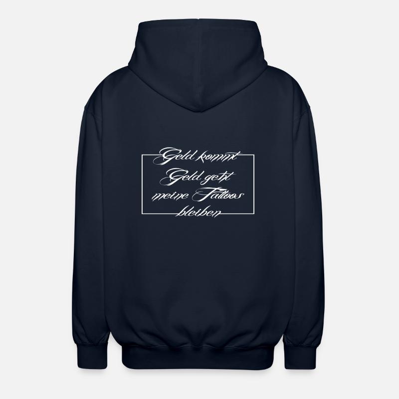 Tattoo Spruch, tattoo - Unisex Kapuzenjacke - Navy