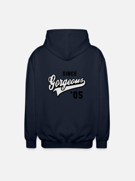 Superbe DEPUIS 2005 - Anniversaire - Veste à capuche unisexe - marine