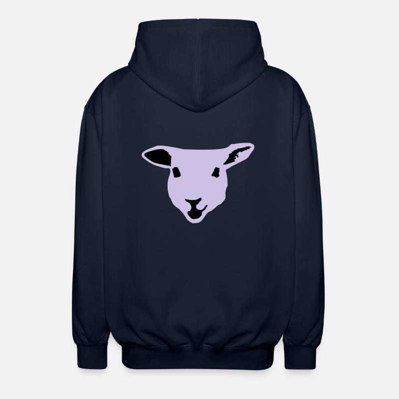 sheep, lamb - Veste à capuche unisexe - marine