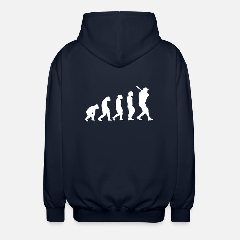 Baseballspieler Evolution Baseball - Unisex Kapuzenjacke - Navy