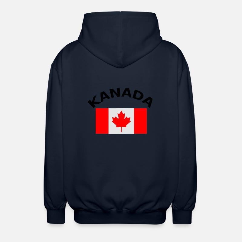 Canada, Canada, drapeau, drapeau - Veste à capuche unisexe - marine