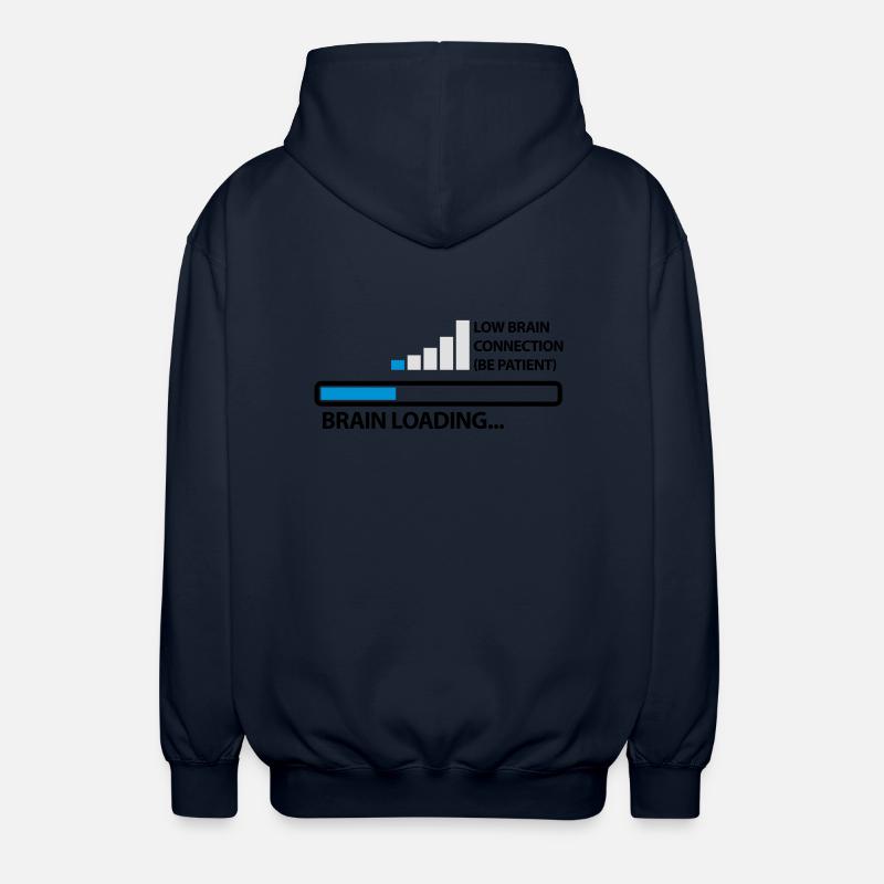 low_brain_connetion_loading_3c - Unisex Kapuzenjacke - Navy