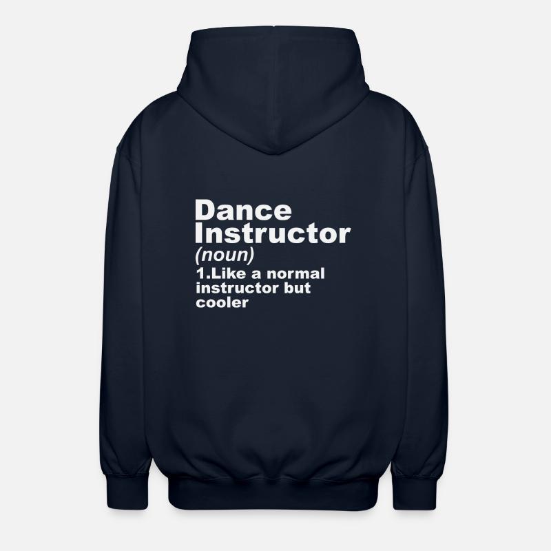 Dance Instructor Definition - Unisex Hooded Jacket - navy