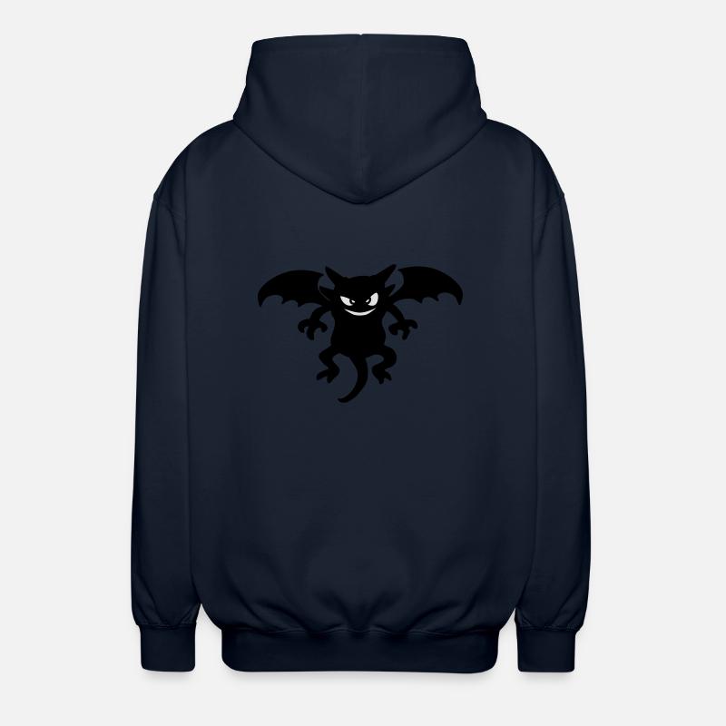 devil - Unisex Hooded Jacket - navy