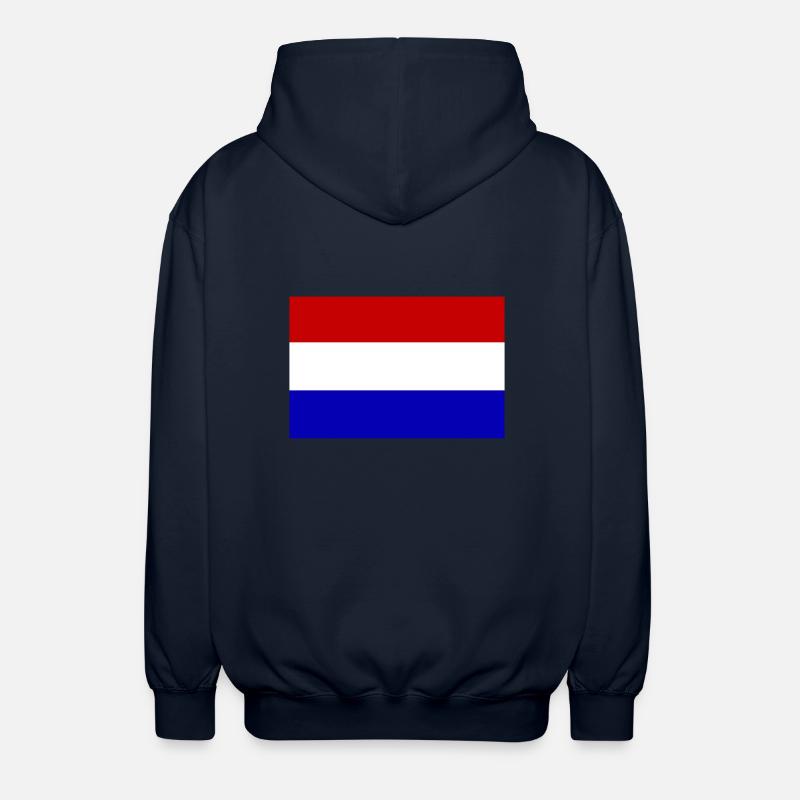 Pays-Bas, Pays-Bas, Pays-Bas, drapeau, drapeau - Veste à capuche unisexe - marine