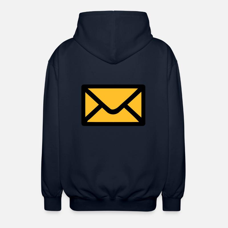 Letter envelope - Unisex Hooded Jacket - navy