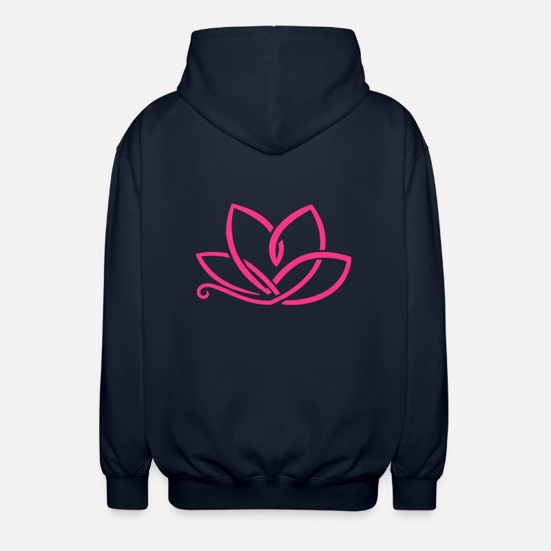 Lotusfleur - Veste à capuche unisexe - marine
