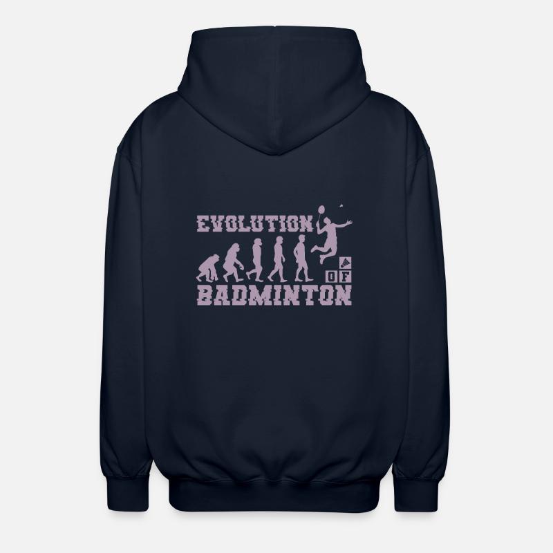 Badminton Evolution Silhouette - Unisex Hooded Jacket - navy