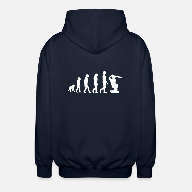 Evolution Cricket - Unisex Hooded Jacket - navy